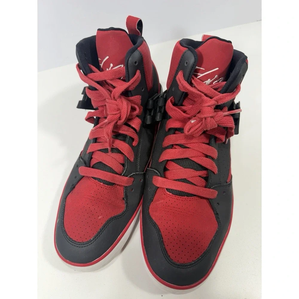 Nike-Air Jordan Flight 45 V Bred-2014-Shoes-Mens Sz 13 683366-021 Read